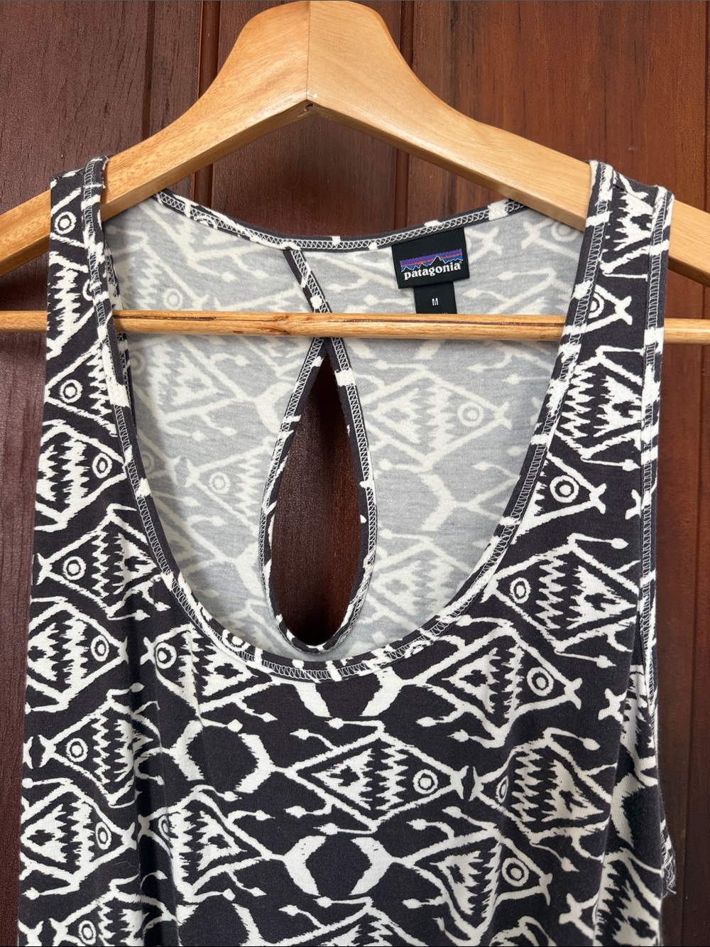 Patagonia Cotton Knit Aztec Fish Dress